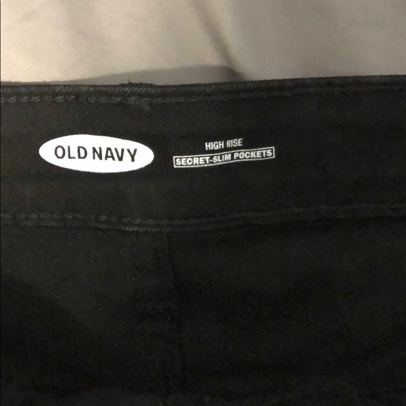 Old Navy Super High Rise Black Jean Shorts - Picture 2 of 3